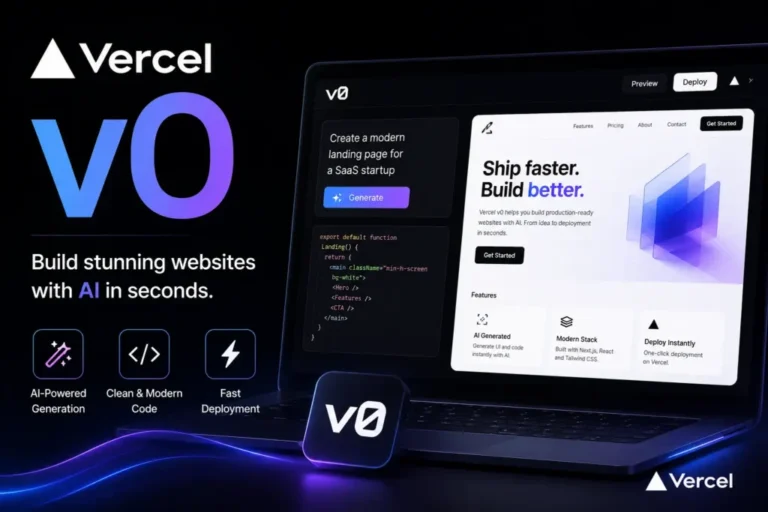 How to Use v0 by Vercel to Build a Landing Page in an Afternoon