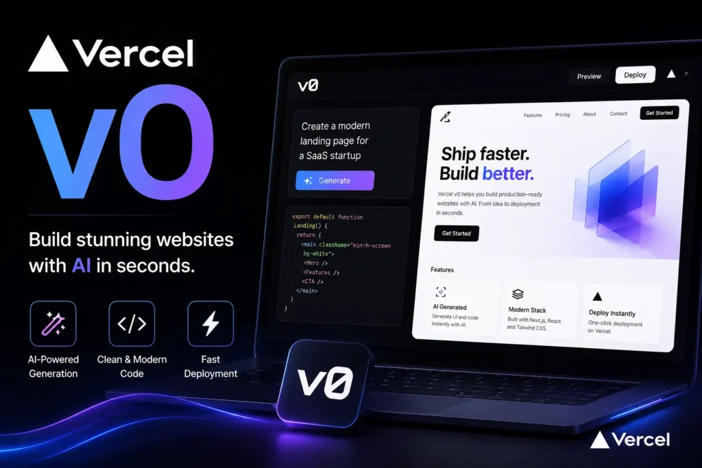 How to Use v0 by Vercel to Build a Landing Page in an Afternoon